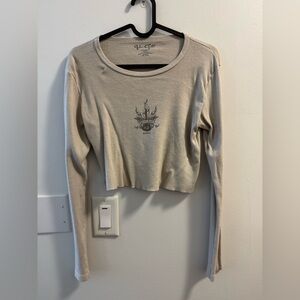 Brandy Melville “Rotten Youth” Cropped Long Sleeve